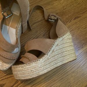Brown dolce vita wedges